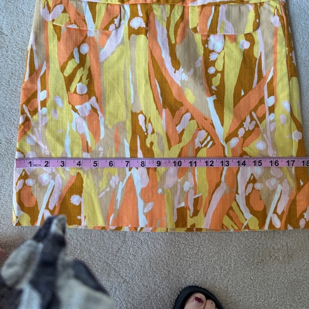 Vintage J. Crew Cotton Limoncello Print Mini Skirt Sz XS Y2K - Picture 7 of 8